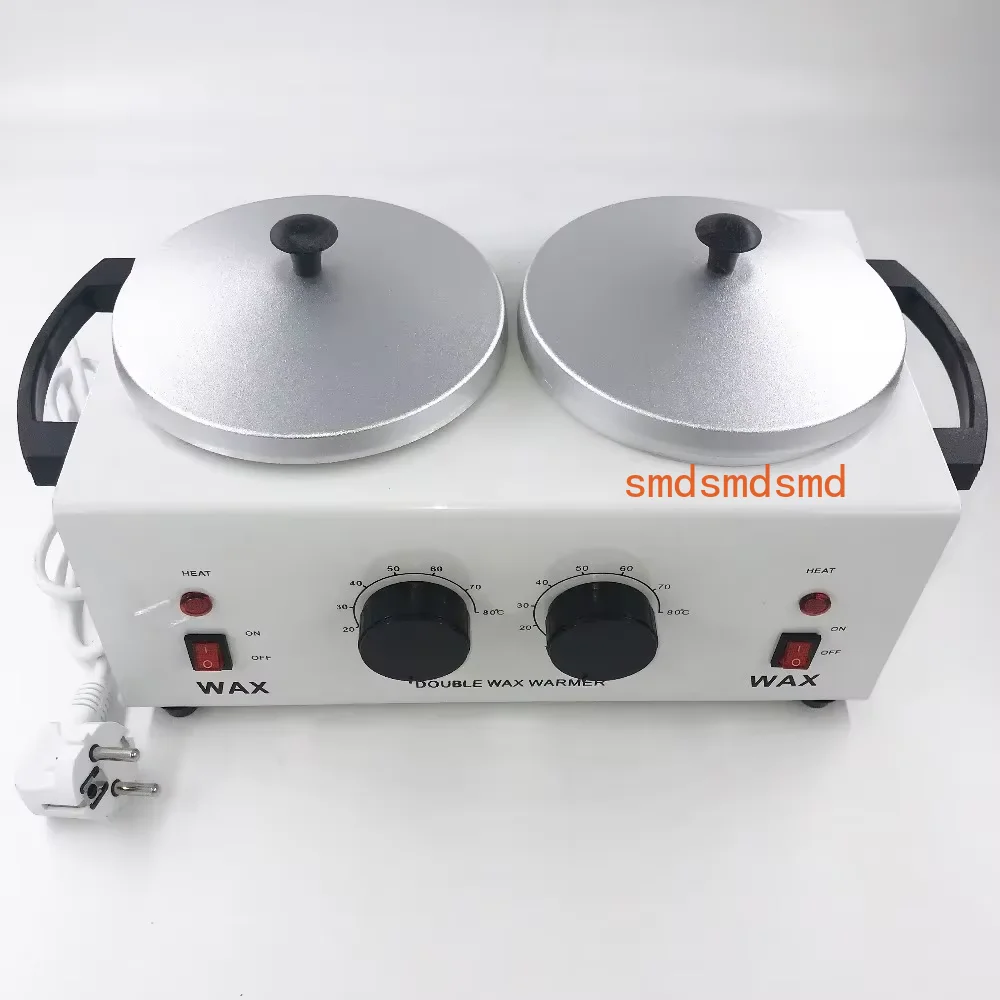 220V/ 110V Double Pots Depilatory Wax Warmer Machine Paraffine Wax  Heater Hand Feet SPA Epilator Hair Removal Tool