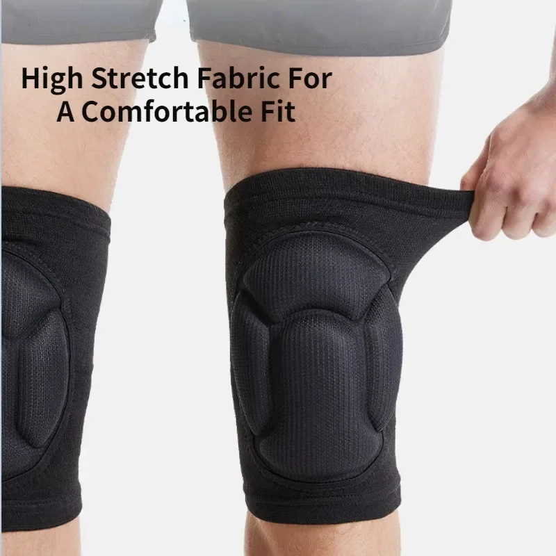 1Pcs Sports Thickening Knee Pads Volleyball Extreme Sports Kneepad Brace Support Dancing Anti collision Elastic Knee Protector