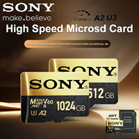 SONY SD Card 128GB 256GB UHS-ⅡU3 V60 High Speed 170MB/S Micro Sd Memory Card 1TB 512GB Perfect For 4K Camera Action Cam PC