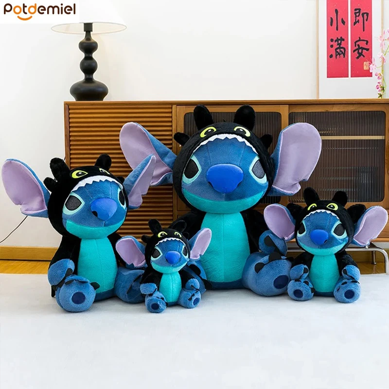 

Новые 35 см мультяшные стежки синие фиолетовые плюшевые куклы каваи аниме игрушка Лило и Стич мягкие плюшевые игрушки подушка для объятий детский подарок на день рождения