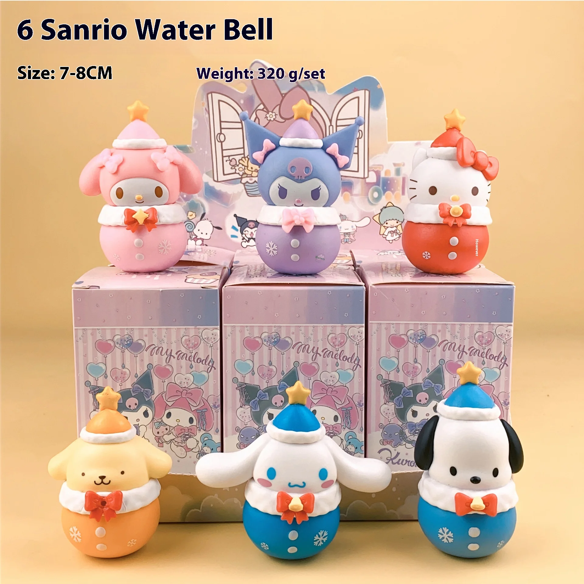 

6pcs Sanrio Hello Kitty Surprise Blind Box Handmade Kawaii Kuromi Doll Decoration Surrounding Cute Children Birthday Gifts