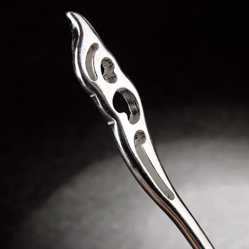 Silver-plated Hairpin Hairpin Simple Antique Hair Accessories Plate Hair Cheongsam Accessories Birthday Gift for Girls
