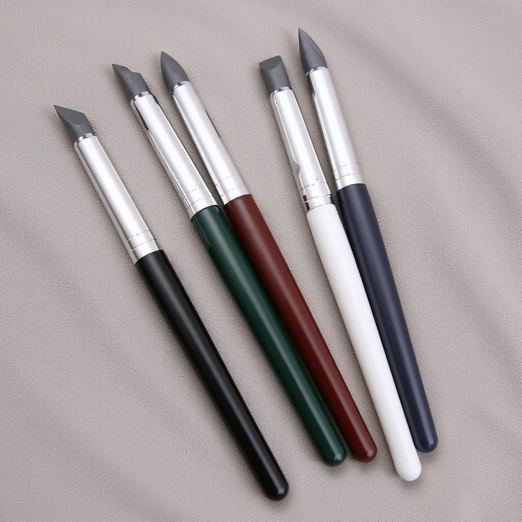 

5pcs Silicone Tipped Clay Shaping Tools 150Mm Multicolor Flexible Sculpting Pens For Carving Modeling Wipe Out Shapers