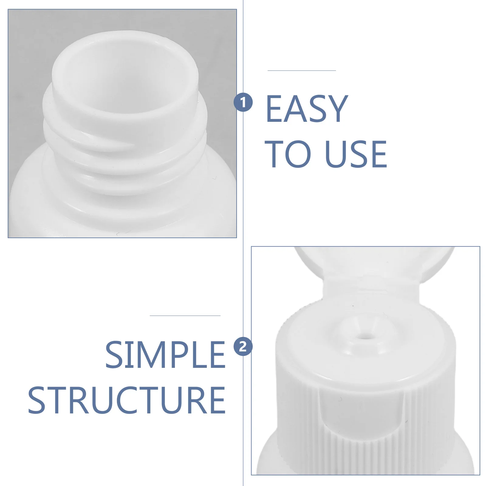 5 stuks flessen 20 ml hervulbare flip-dop draagbare reiscontainers reisformaat lotion shampoo vloeibare verpakking