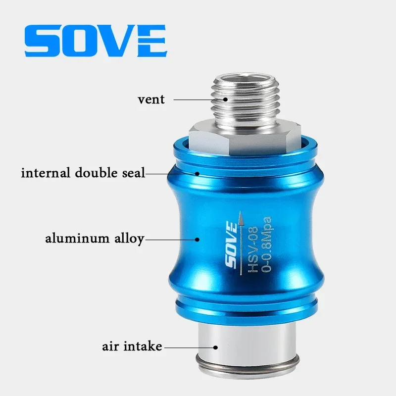 

In stock High Quality HSV Series Pneumatic Hand Control Slide Valve Aluminum Alloy Air Valve Switch