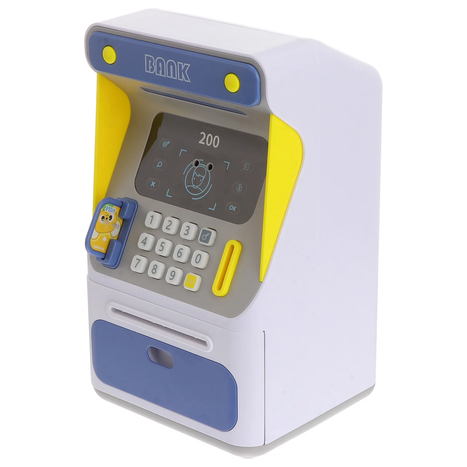 Face Recognition Atm Coin Saving Pot Multi-function Piggy Bank for Home Kids Household Plastic Creative Child