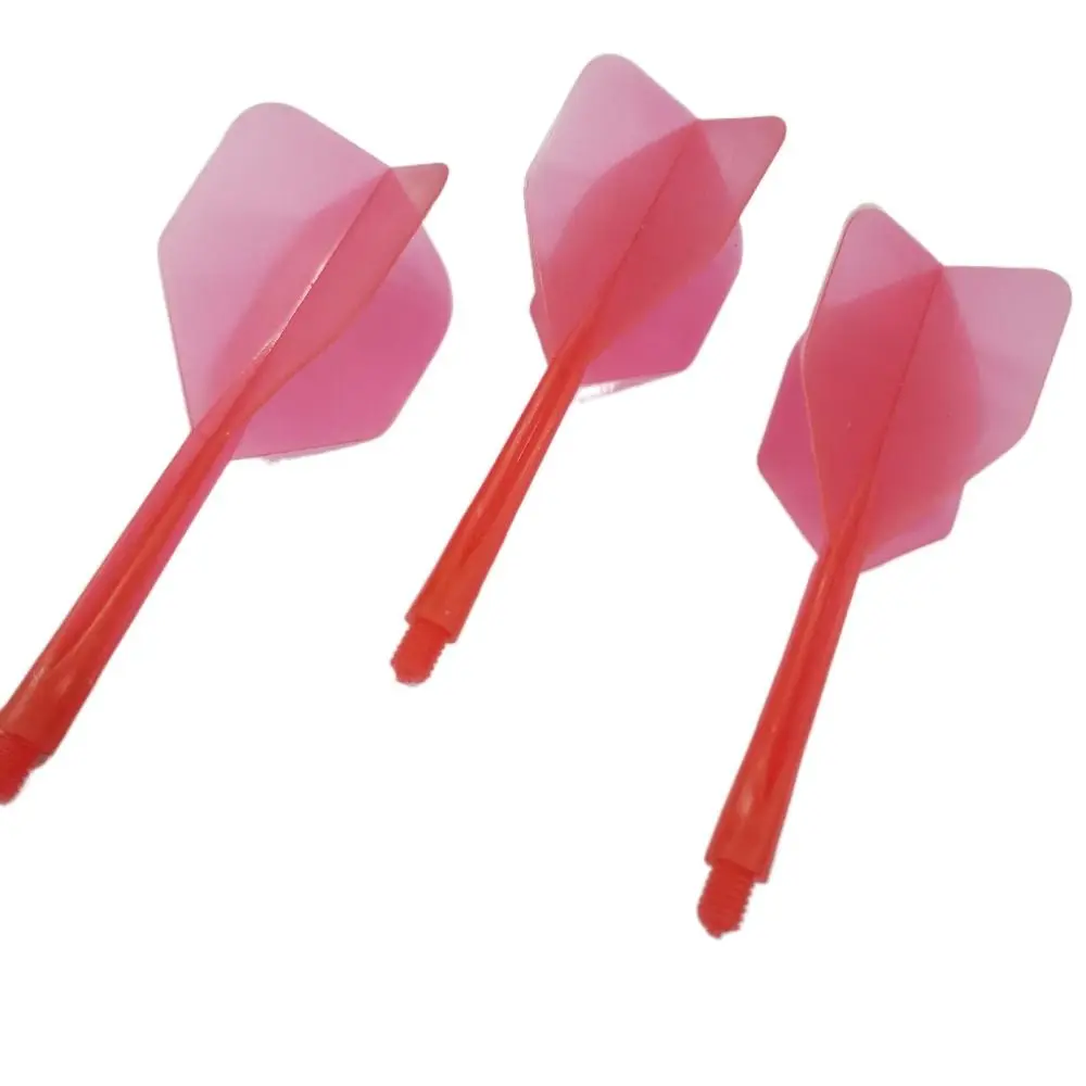3 pezzi durevoli 2BA coda di freccette aste in plastica voli di freccette morbide intrattenimento trasparente multicolore