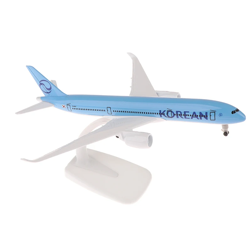 

1 Set DIY Decoration 20CM 8inch Diecast Alloy Airlines Korean A350 Airplane Toy for Collection Friend Children Gift