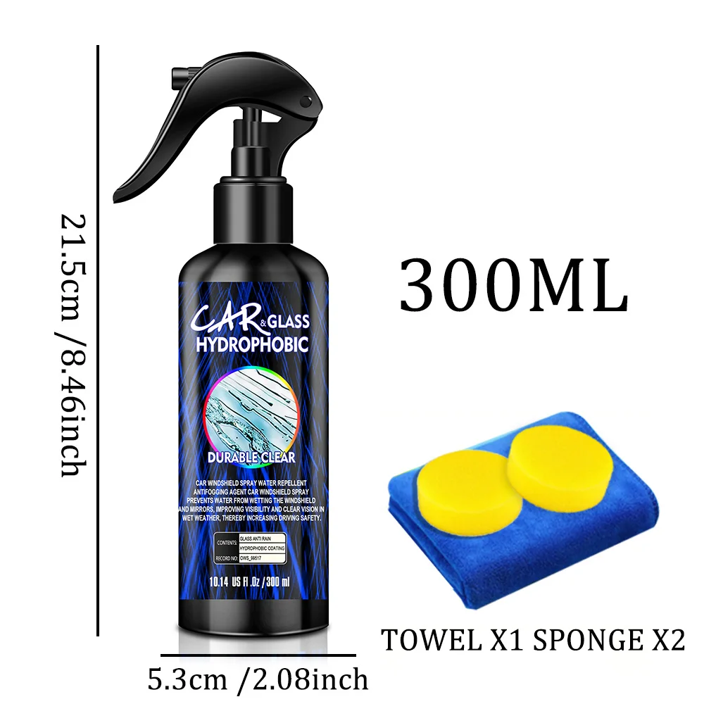 Car Motorcycle Water Repellent Spray Anti Rain Coating For Car Rearview Mirror Windshield Glass Hydrophobic Anti-rain Polish Kit