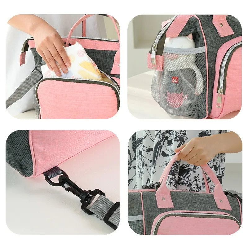 Baby Diaper Bag Large Capacity Messenger Travel Bag Multifunctional Maternity Mother Baby Bottle Insulation Bags