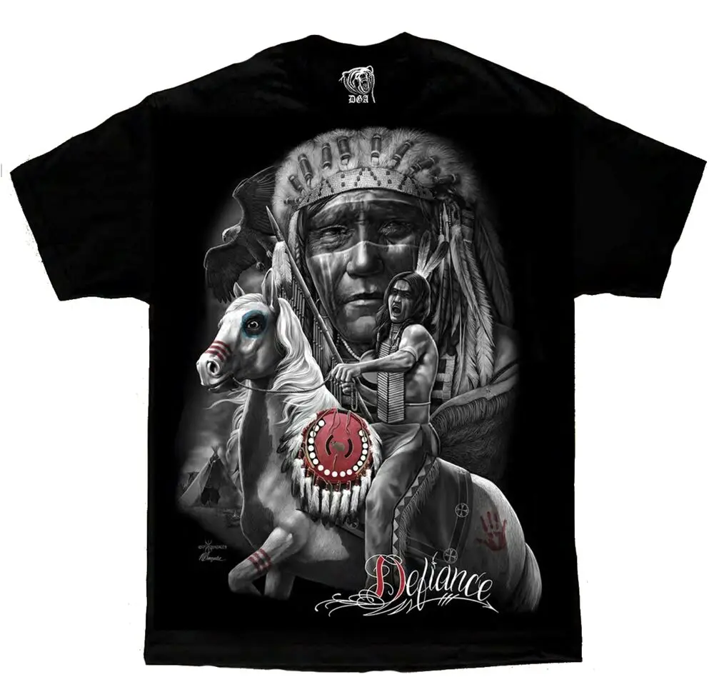 Defiance Native  David Gonzales DGA Art T Shirt High Quality 100%Cotton Short Sleeve