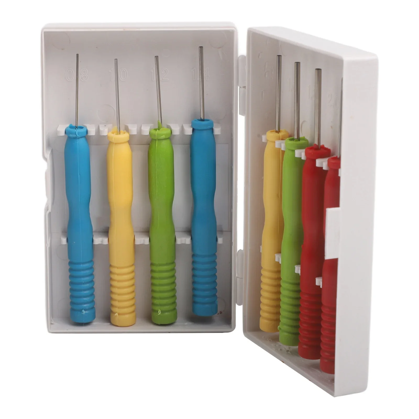 8PCS Stainless Steel Hollow Needle Desoldering for Tool Set for PCB Components with Plastic Carrying Storage Box