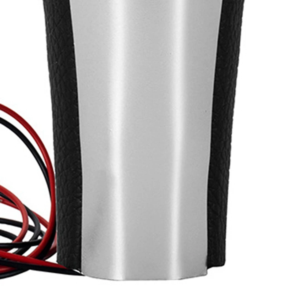 LED 레드 백라이트 가죽 기어 레버 핸들 기어 스틱이 있는 BB-기어 변속 노브 (BMW E46 E90 E91 E92 X1 X3 X5 용)