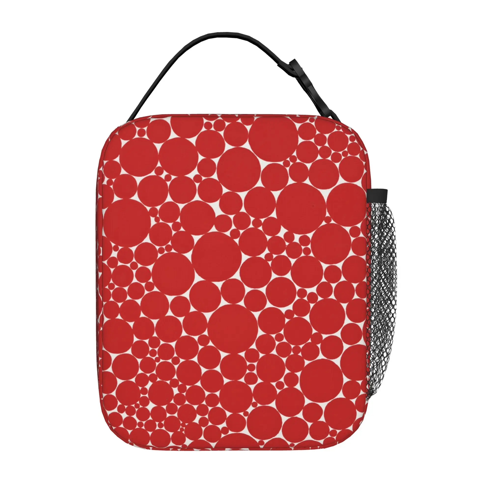 Red Dots Y-Yayoi Kusama Thermal Insulated Lunch Bags for Travel  Portable Food Container Bags Cooler Thermal Lunch Boxes