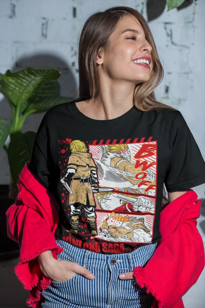 Vinland Saga Shirt, Thorfinn Shirt,Anime Askeladd, Manga Black Shirt, All Sizes