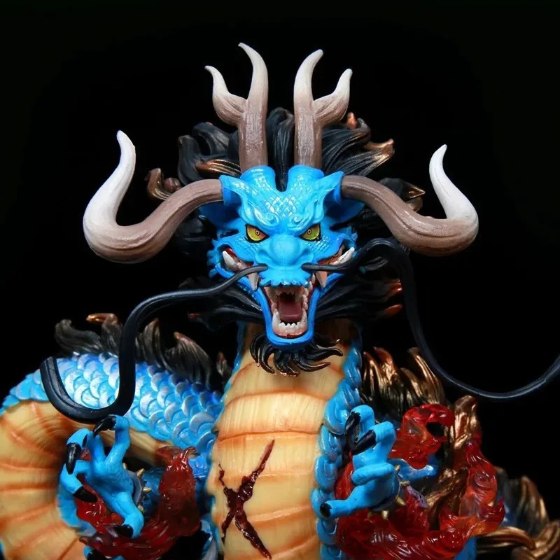 

One Piece Thousand Determine Devil Fruit Kaido Hundred Beasts Светящаяся статуя дракона Модель в штучной упаковке Фигурка Коллекционная игрушка