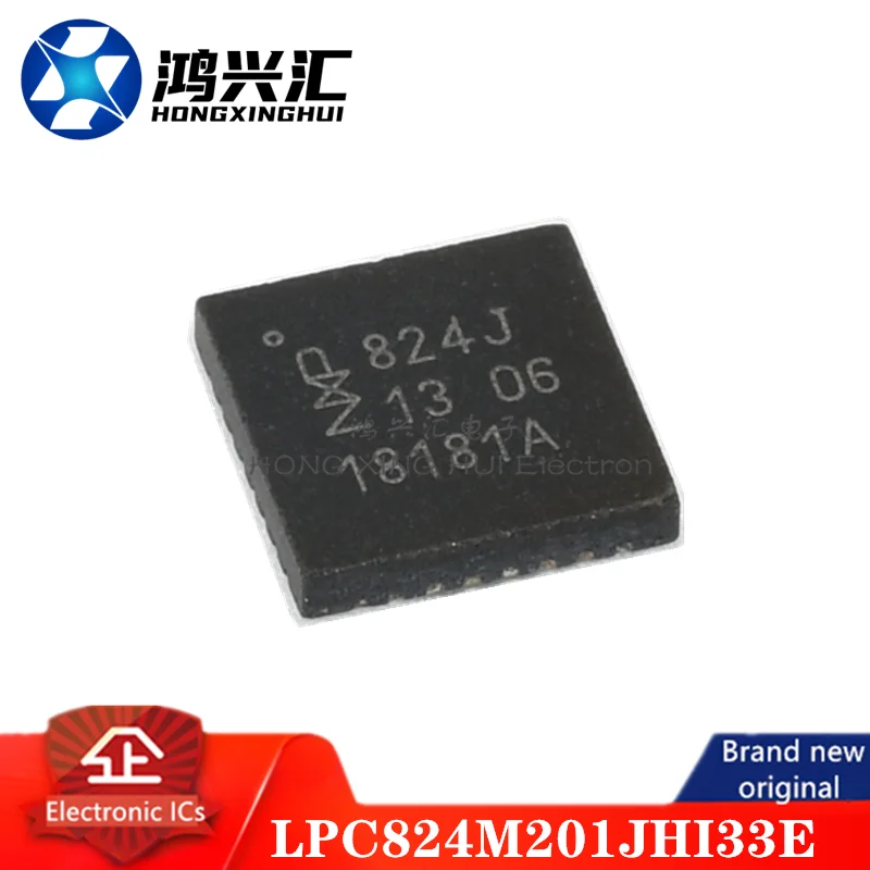 New/Original LPC824M201JHI33K Silkscreen 824J QFN32 ARM Microcontroller Chip IC