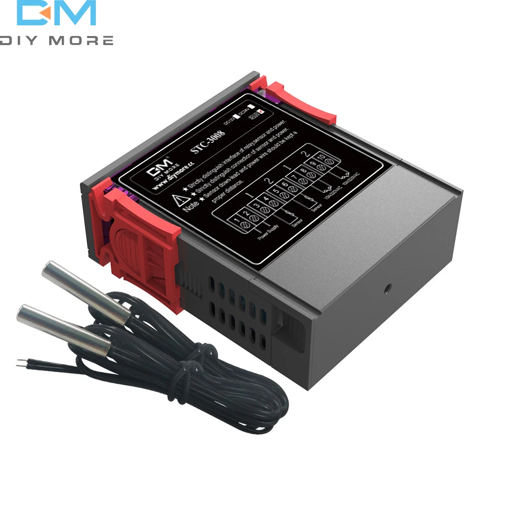 STC-3008 STC-3018 LED Digital Temperature Controller Thermostat Thermoregulator Incubator  DC12V DC24V AC110-220V