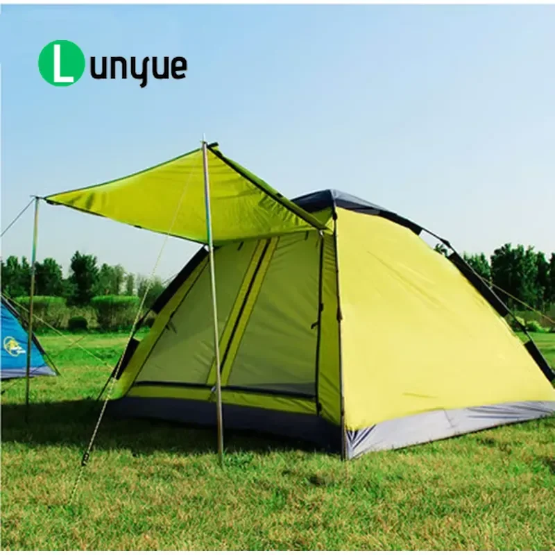 Automatic Camping Tent Quick Setup Waterproof 4 Seasons Yurt for Outdoor Travel Beach One Bedroom Shelter Easy Install