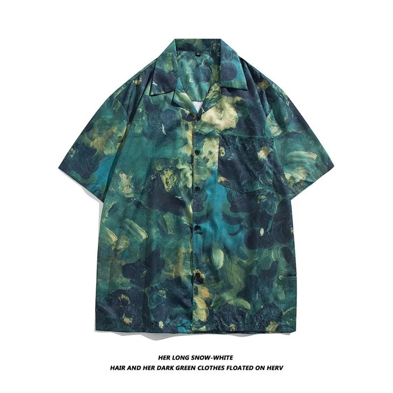 

Летняя свободная футболка унисекс с принтом, повседневная, модная, брендовая, для пар, из ткани Ice Silk