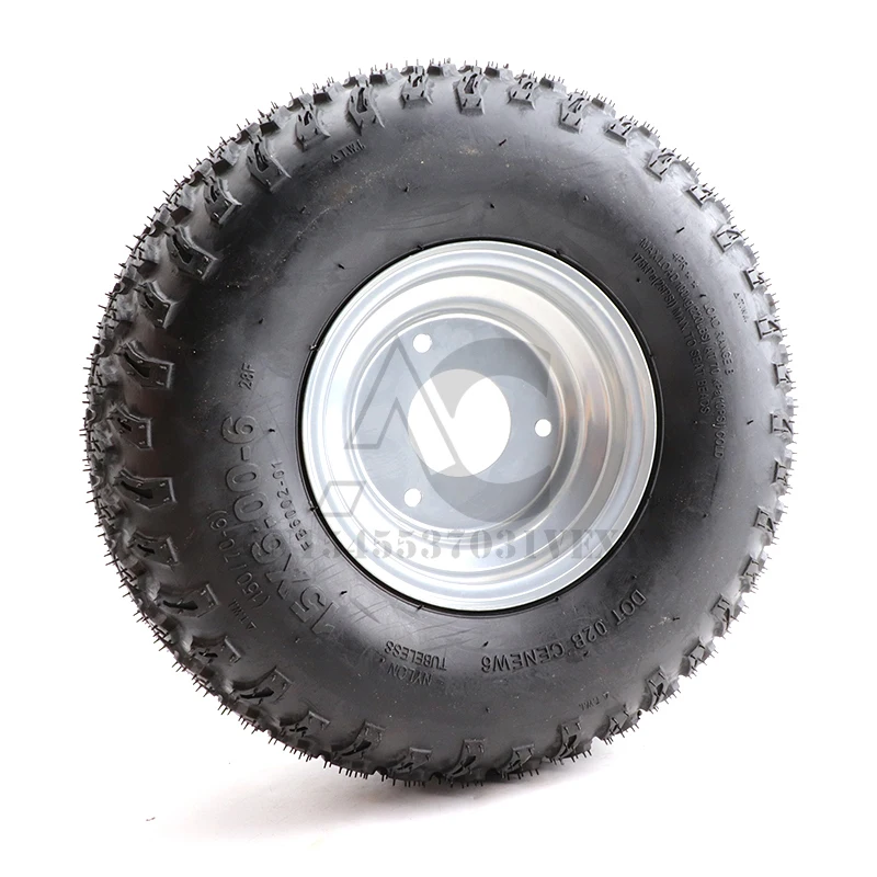 1pc High quality 15X6.00-6 tire hub is suitable for go kart, ATV, four wheeled vehicle, motorcycle, weeder tire 