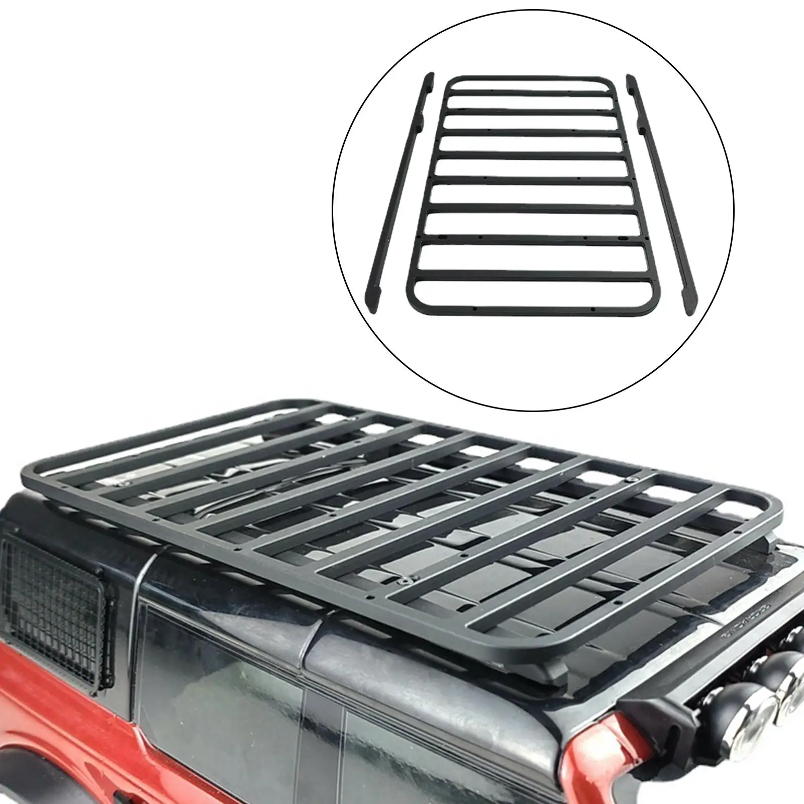 Metal RC Crawler Roof Rack Luggage Carrier Universal for Axial 1/10 Truck Rock