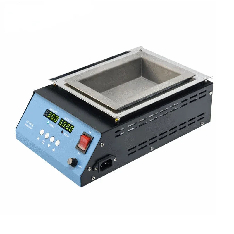 Pure Titanium Tin Melting Furnace Tin Dipping Number High Power Adjustable Temperature Desktop Tin JF-107A Square 500W 2.3kg