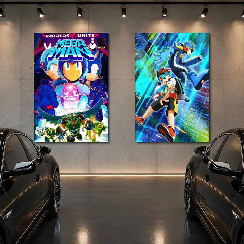 Anime R-Rockman Megaman X Zero Poster Room Decor Home Wall Art Printing Waterproof Garage BedRoom Posters Gift