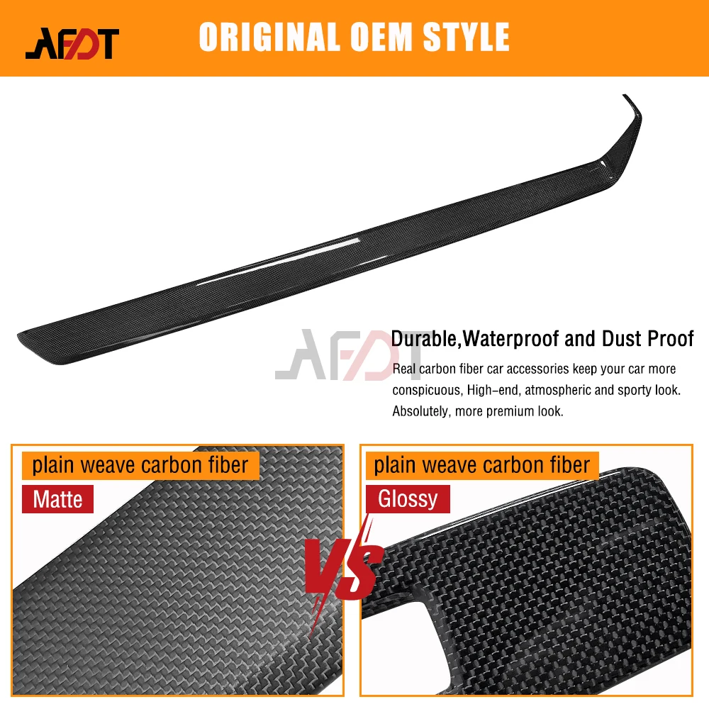 AFDT 911 992 Carbon Fiber Interior Dashboard Center Consle Decoration Cover Car Accessories For Porsche 911 992 2019-2024