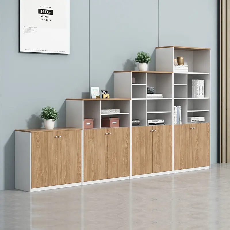 Office file cabinet Wooden low Locker Simple modern data File Partition with lock