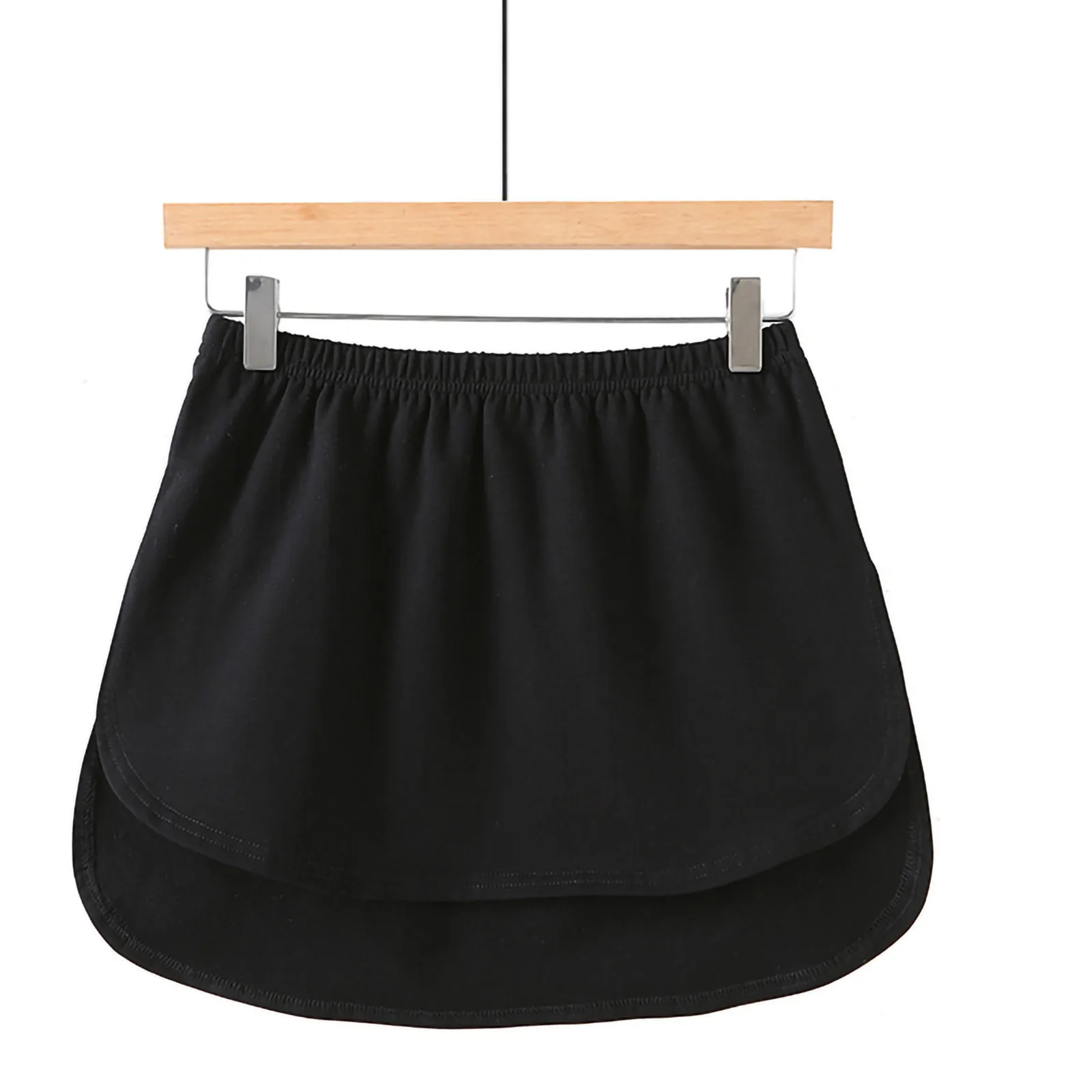 

Shirt Extenders Layering Fake Top Lower Sweep Shirt Extender Adjustable Mini Skirt for Women Girls Detachable Underskirt