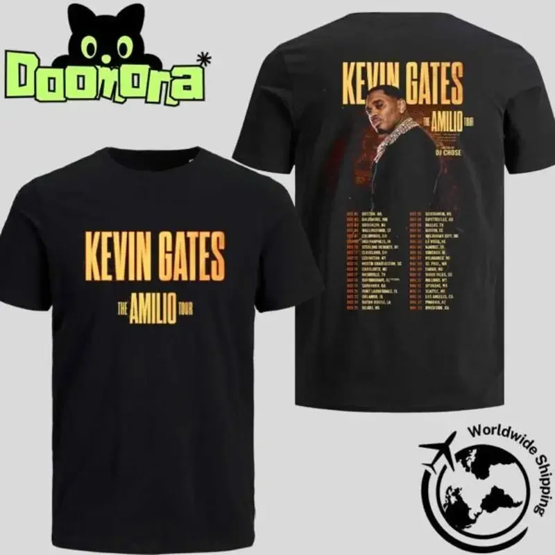 Kevin Gates The Amilio Tour Dates 2025 Fan S Two Sides klassisches T-Shirt