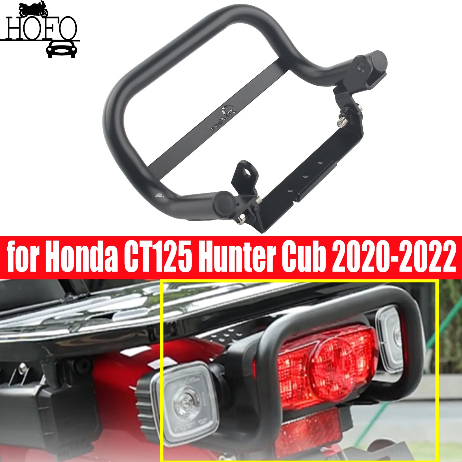 

Motorcycle Accessories Tail Light Bumper Bracket Rear Protection Bar For HONDA CT125 Hunter Cub 2020-2022