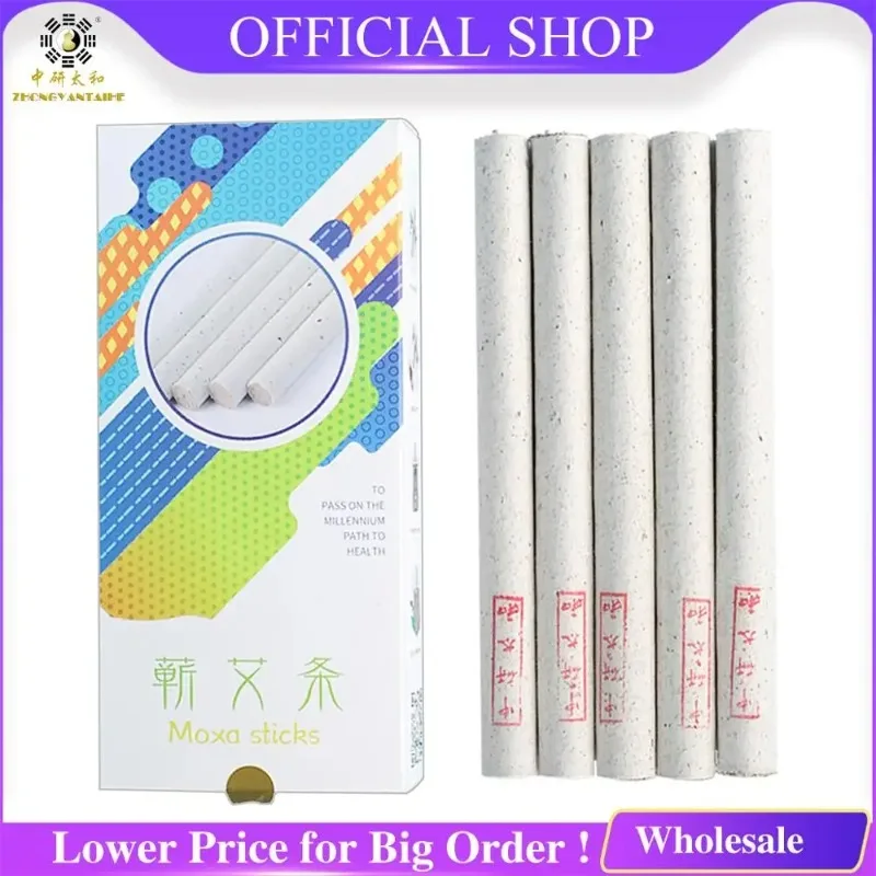 

1.8x20cm Zhongyantaihe Moxibustion Moxa Roll Moxa Stick Aged Handmade Moxibustion