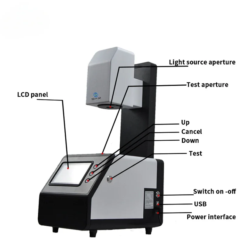 Light Glass Digital Transparent Laboratory Plastic Film Haze Meter