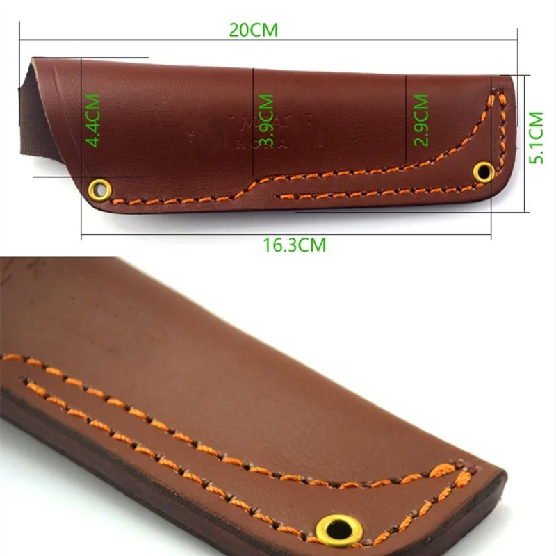 Custom Genuine Leather  Scabbard Storage Folding Knife Protective Case for  Ray Mears Bushcraft Knife