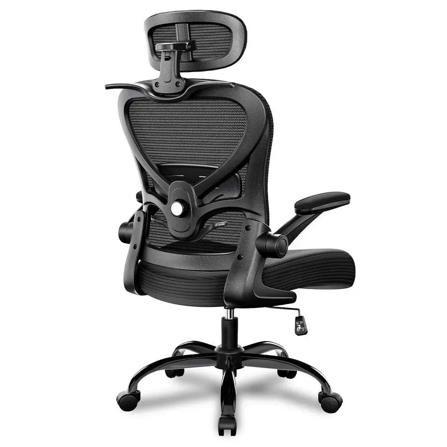 

Ergonomic Office Chair with Headrest 3D, Mesh Office Desk Chair with Adjustable Lumbar Support, Computer Chair with Customizable
