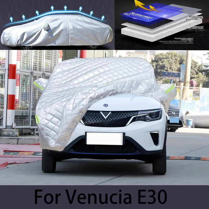 

For VENUCIA E30 Hail prevention cover auto rain protection, scratch protection, paint peeling protection, car clothing