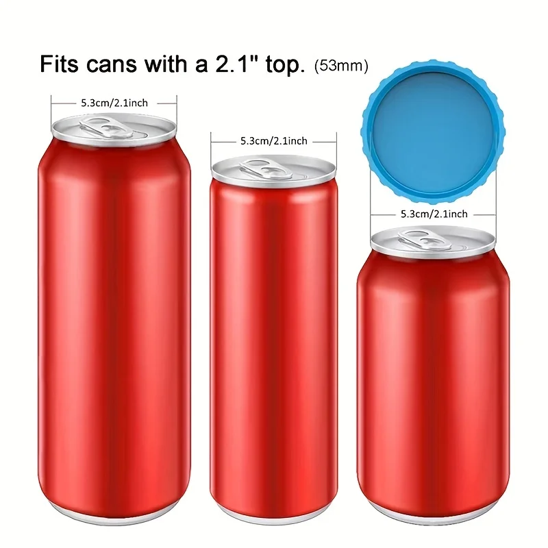 Can Beer Bottle Leak-proof Dust-proof Fresh-keeping Sealing Silicone Lid Soda Sealing Lid