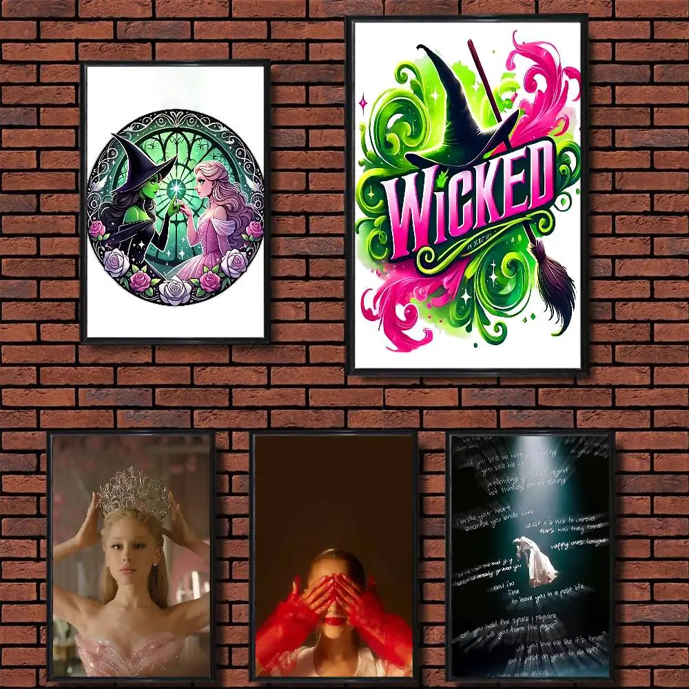 

Glinda Ariana Grande Wicked Poster Prints Wall Art Painting Picture Gift Living Room Bar Restaurant Dec Sticker Large