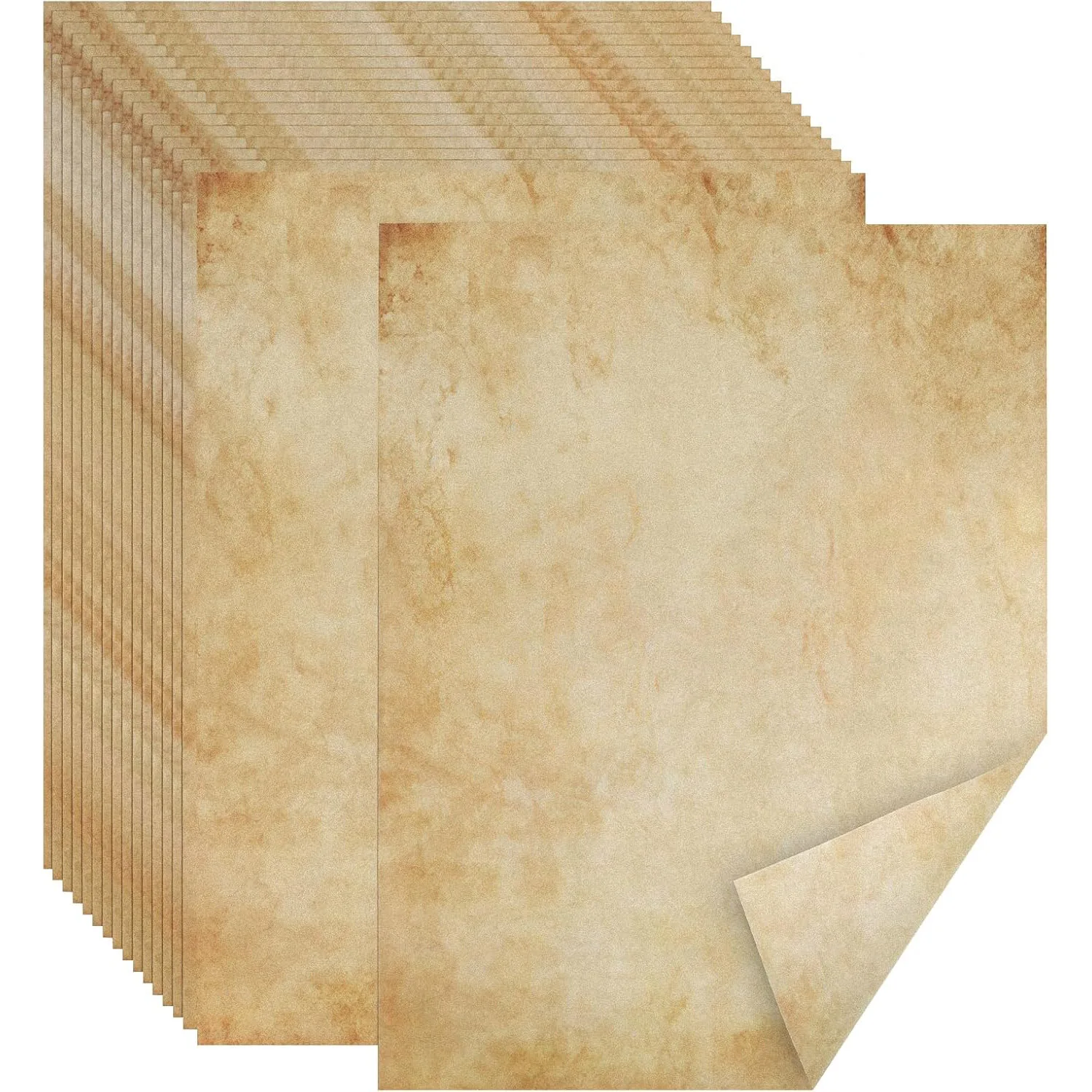 52 Sheets of 8.3 Inches X 11.4 Inches A4-Sized Blank Letter Paper in Antique Style, with Smooth Printed Surface