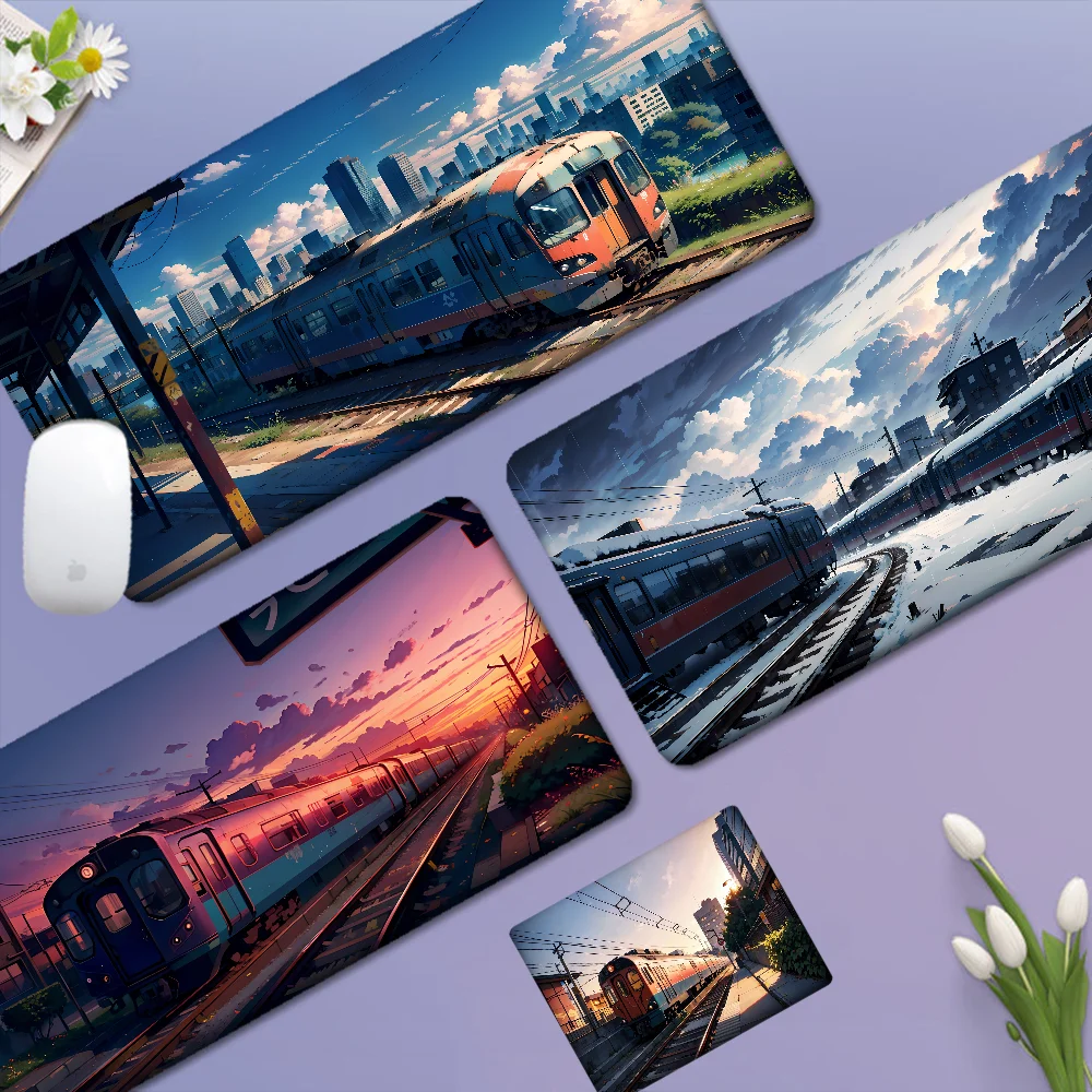 

Anime Train Animation Cartoon Anime Gaming Mouse Pad Keyboard Mouse Mats Desk Mat Accessories Desktop Mat