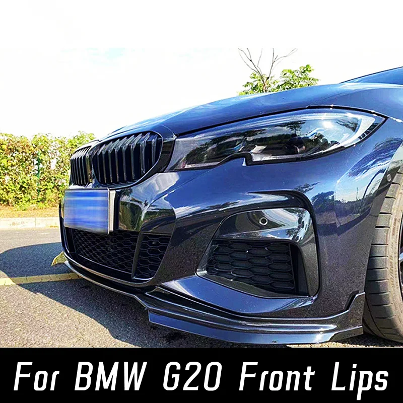 

Car Front Bumper Splitter Lip Chin Diffuser Body Kit Protector Guard For BMW 3 Series G20 Accessories Exterior Parts Automobiles