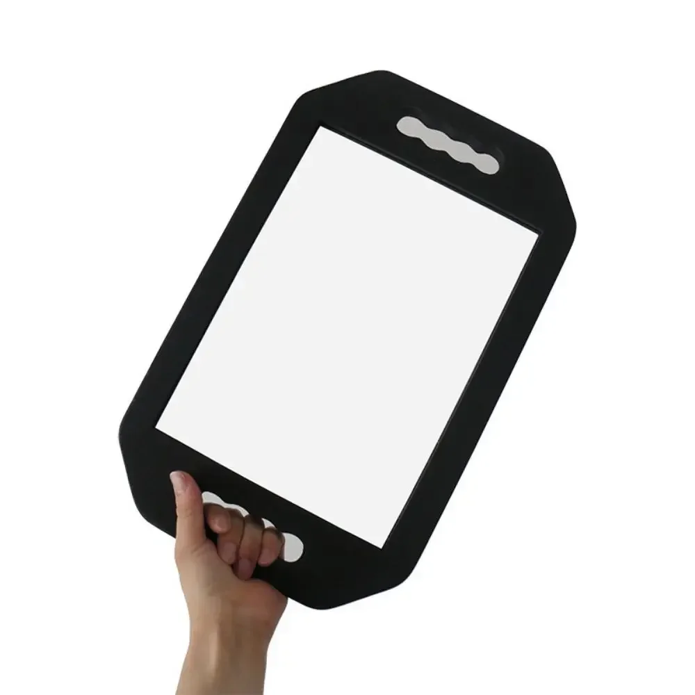 Handheld Mirror Hairdressing Salon & Barber Black 2-Hand Hang Up Back Vanity