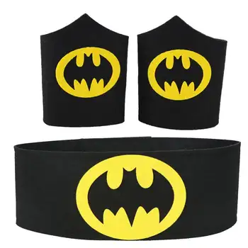 DC 超人 蝙蝠俠 神力女超人 新款酷炫創意動漫圖案 時尚個人化毛氈手環套裝 Cosplay 表演道具 10 最佳銷售 超人手錶 - №4