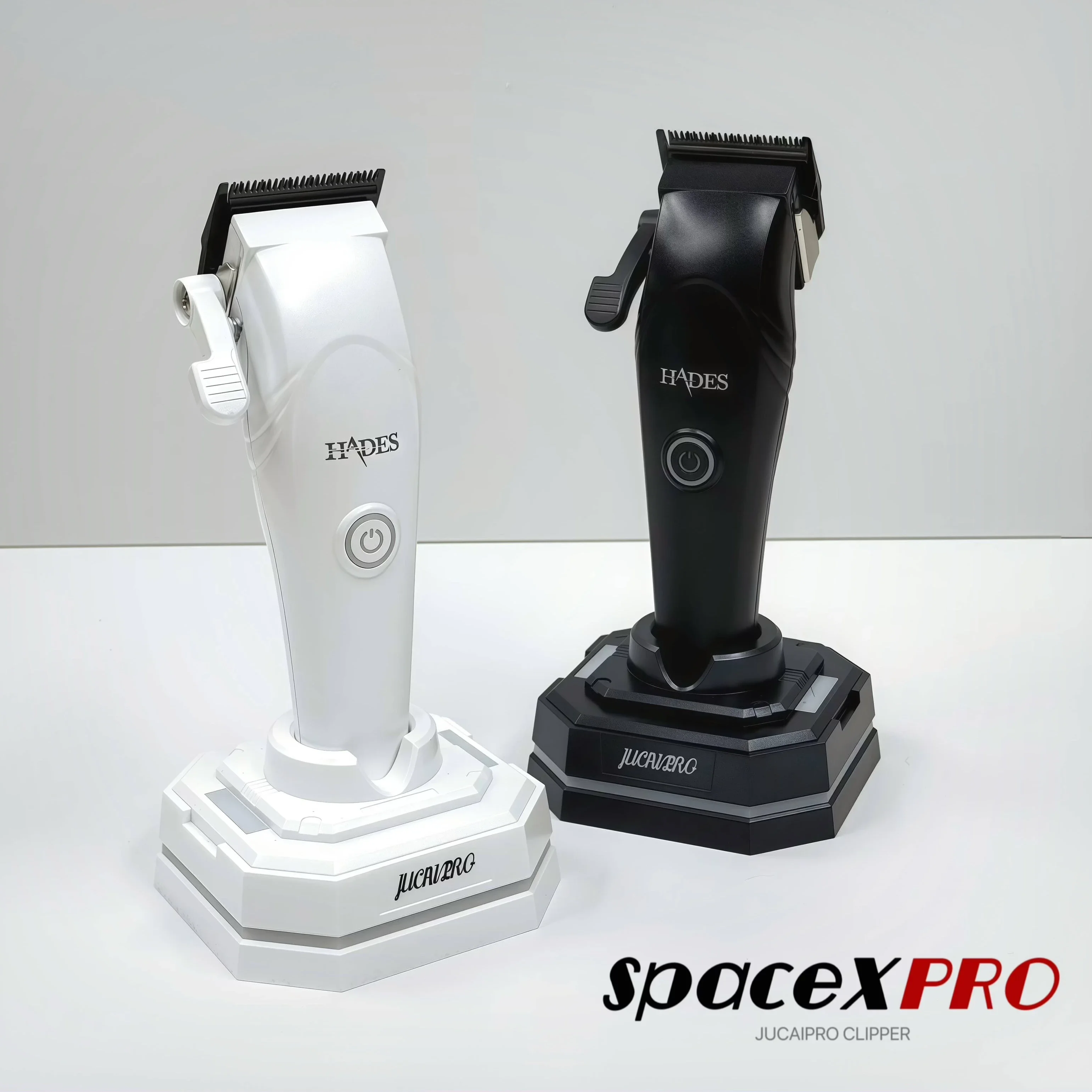 JUCAI SPACE X PRO Digitale borstelloze 7200 tpm metalen professionele tondeuse voor mannen, draadloze oplaadbare tondeuse