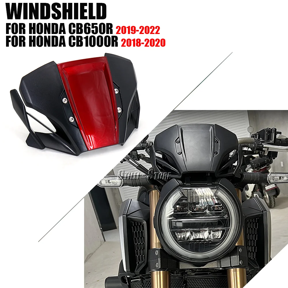 

Motorcycle accessories Windshield Windscreen Visor Wind Screen Deflector Kit For Honda CB650R CB1000R CB 650 1000 R