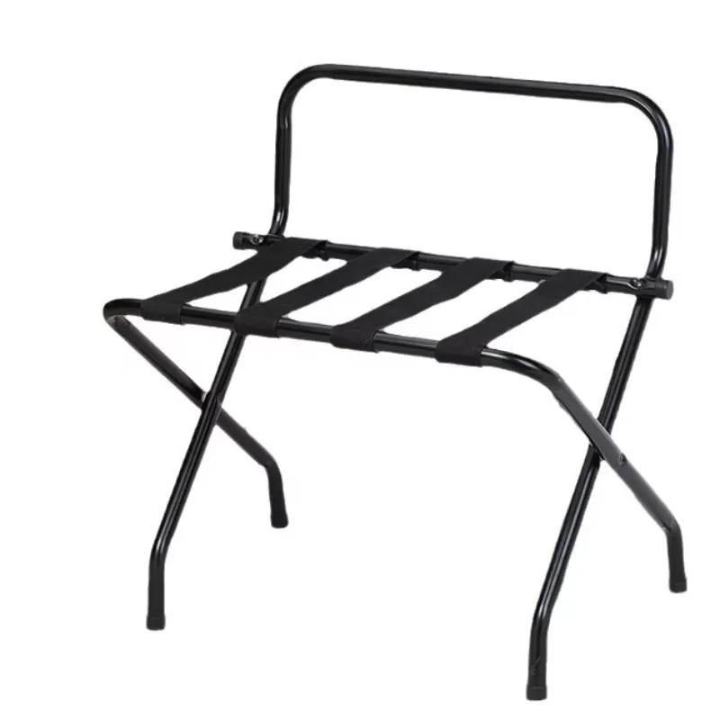 Modern Stainless Steel Foldable Luggage Rack for Bedroom and Hotel Use Portable Multi-Functional Commercial Furniture
