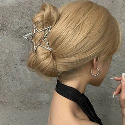 2023 Harajuku Hollow Star Pentagram Star Hair Claws Sweet Cool Charm Trend Hair Clip for Women Aesthetics Y2k Hair Accessories