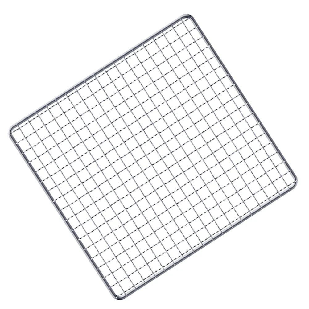 

Stainless Steel BBQ Mesh Barbecue Wire Grill Cooling Rack Net Square Baking Pan